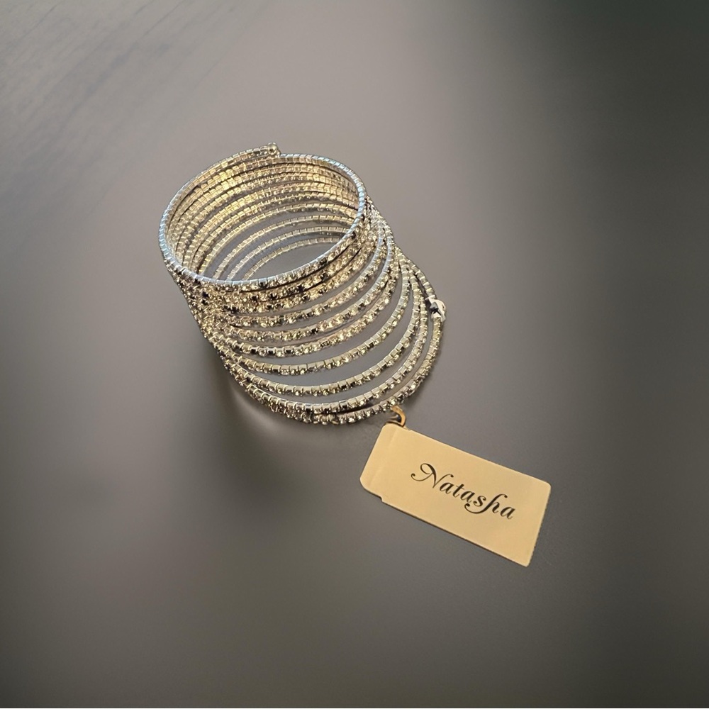 Natasha Crystal Slinky Bracelet